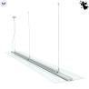 Buy cheap 50W 60W 75W White Black Silver Finish 3000K 4000K 5000K Hanging Suspension LED Square Pendent Panel Light from wholesalers