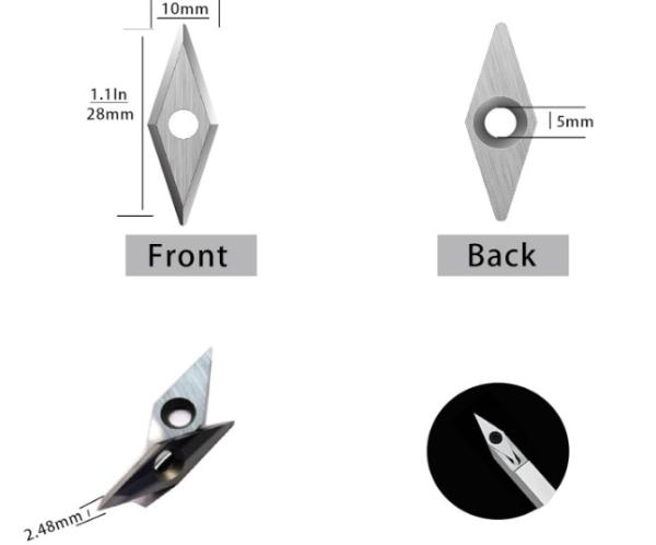 Buy cheap Diamond Cutting Edge Carbide Woodturning Cutters 10pcs with screws Standard from wholesalers