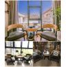 Buy cheap Tempered Glass 8mm Table Top Bistro Patio Table And Wood / Rattan Chairs from wholesalers