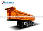 4 Axle U Shape Side Lifting Rear Tipping Trailer Dump Semi Trailer 30CBM 40ton