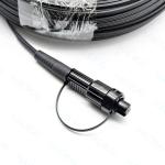 SC APC FTTA Fiber Optic Cable 5.0mm G657A2 LSZH 5M Black Patch Cord