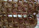 Fire Prevention Stainless Steel Ring Mesh Drapery Used As Decorative Metal