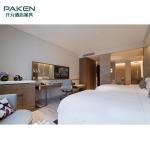 Simple Hotel Guest Room MDF King Size Bedroom Suite