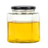 Buy cheap Hexagon Clear Glass Storage Bottle 100ml 500ml With Metal Lid For Honey Cream from wholesalers