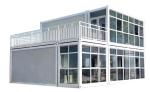 Strong Flat Pack Container House Top Bottom Integrated Packaging Container House