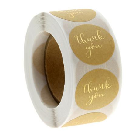 Buy cheap Adhesive Gold Foil Round Stickers Waterproof Kiss Cut Stickers Custom from wholesalers