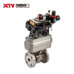 Stainless Steel High Platform Flanged Floating Ball Valve PN10-40 for Industrial