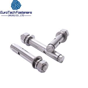 Wholesale M10 M16 M12 Expansion Sleeve Anchor Bolt 304 Stainless Steel For Concrete Block Hollow from china suppliers