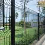 Peach Post Type V Fold Curved Wire Fence Panel Euro Garden Fence