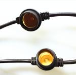 Chrisatms E27/B22 black 0.5m-10m waterproof light belts pendant Lamp /Lamp