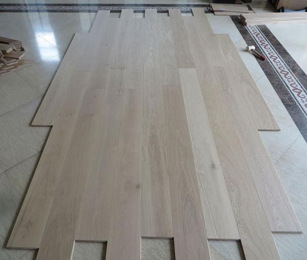 Buy cheap Selected Grade Oak Engineered Hardwood Flooring To USA, Invisible Natural Color from wholesalers