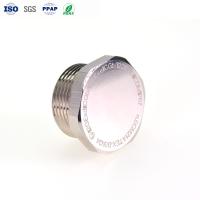 Buy cheap Brass Plated Bright Nickel Thread Hexagon Head Plug CNC Turning Parts cnc machining parts manufacturer product