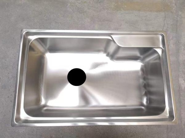 Buy cheap One Piece Rectangular Polished Stainless Steel Single Bowl Sink from wholesalers