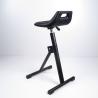 Buy cheap Black Polyurethane Seat Stand Stool Herringbone Fixed Foot Support Work Chair from wholesalers