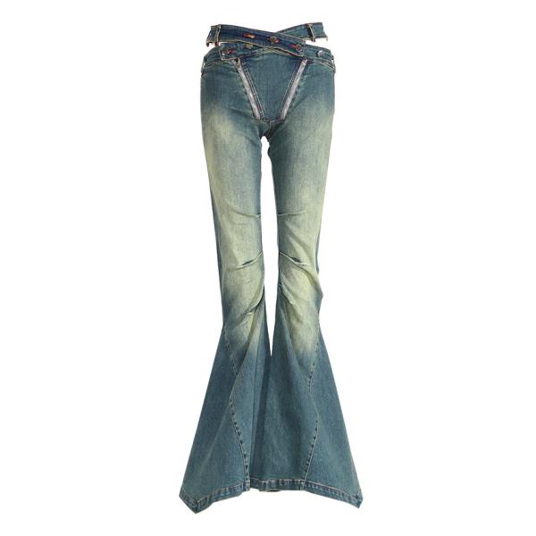 Buy cheap Regular Fit Straight Jeans Pants with Pockets from wholesalers
