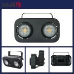 Stage Audience Light 2-eye RGBW 4in1 Led Cob Blinder 200W For Disco Stage Lights