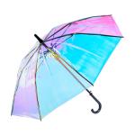 Beautiful Gradient Color Changing See Through Umbrella Shiny Rainbow Flashing