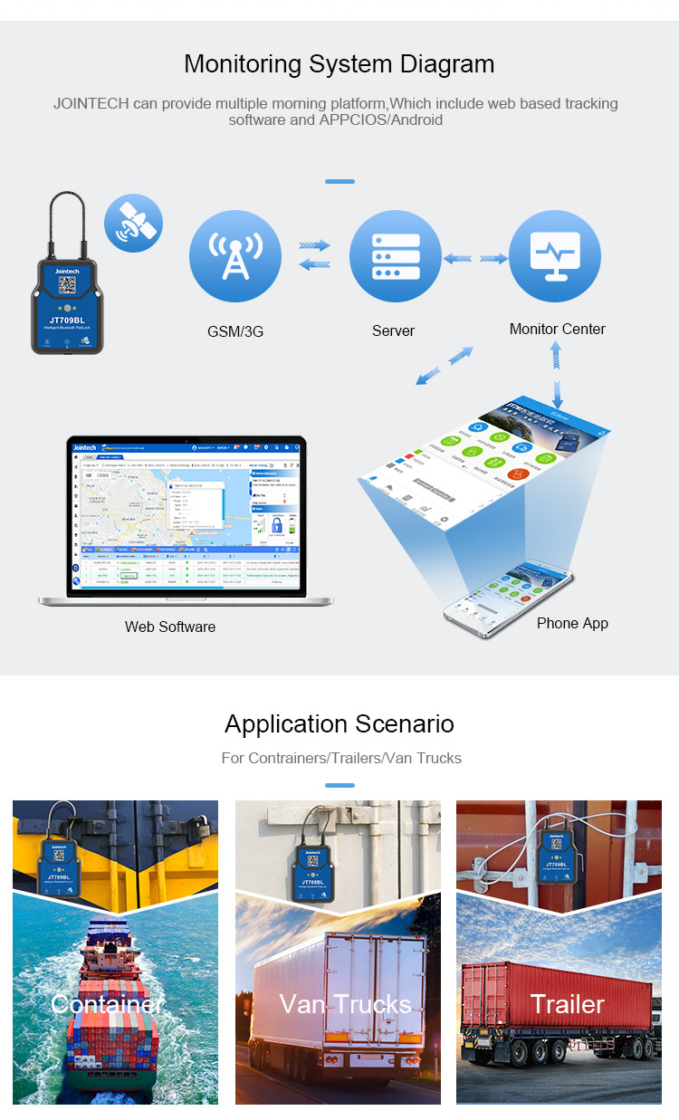Electronic Bluetooth GPS Navigation Seal Padlock Smart Logistics Asset Security Lock