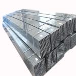 Corrugated Square Tubing Galvanized Steel Hollow Pipe Iron Rectangular Tube