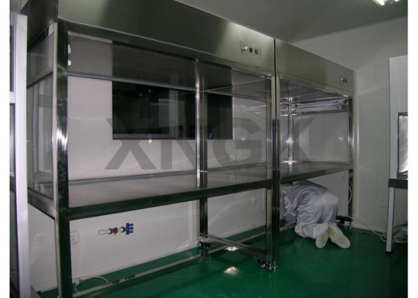 Customized Size Vertical Laminar Airflow Hood , Stainless Steel Housing