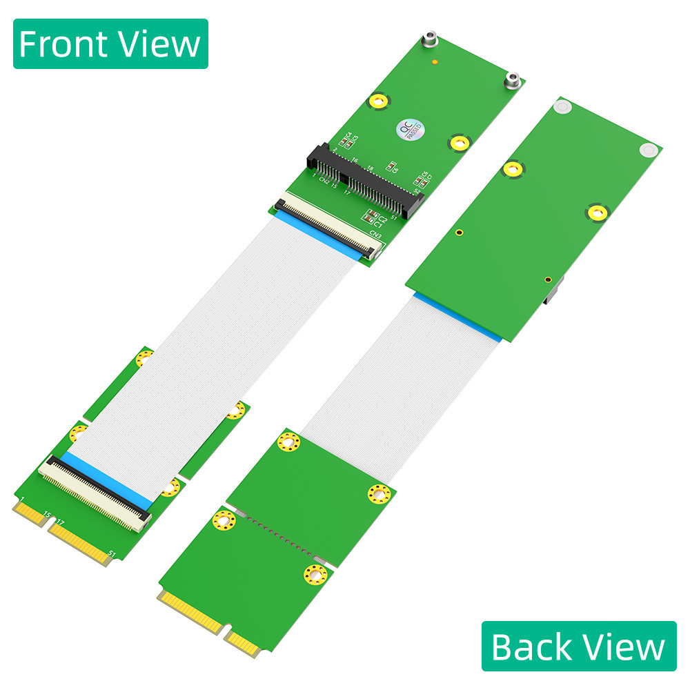 Mini PCI-E MSATA SSD Extension Cable Adapter 2 In 1 Combo