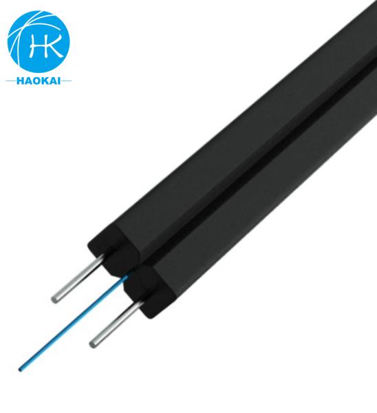 Buy cheap Steel Wire LSZH FTTH Drop Cable Indoor Drop Fiber Optic Cable GJXH G657a1 from wholesalers
