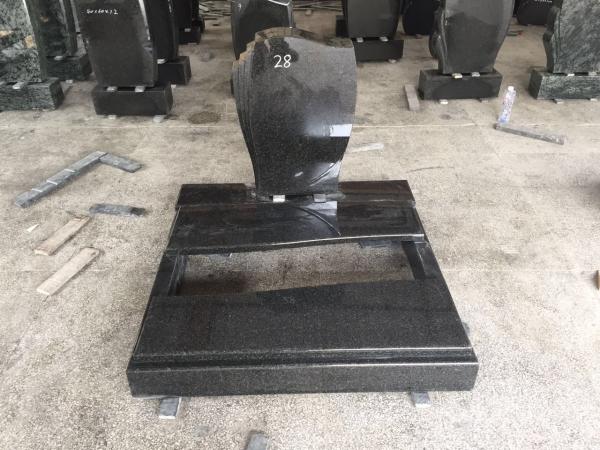 Buy cheap Unique Upright Granite Headstones , European Style Black Headstones For Graves from wholesalers