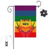 Buy cheap 100D Polyester Heat Transfer Custom Beach Flags Rainbow Gay Pride Garden Banner from wholesalers