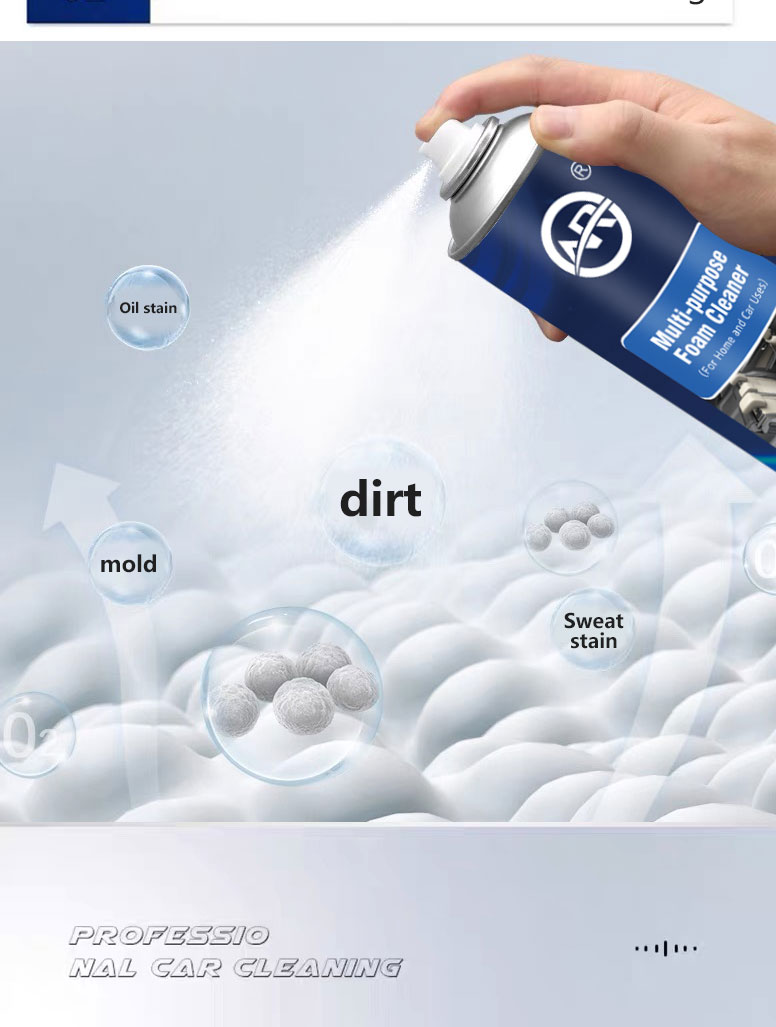 Multi-functional Interior Foam Cleaner for Car Wash and Leather Seat Decontamination
