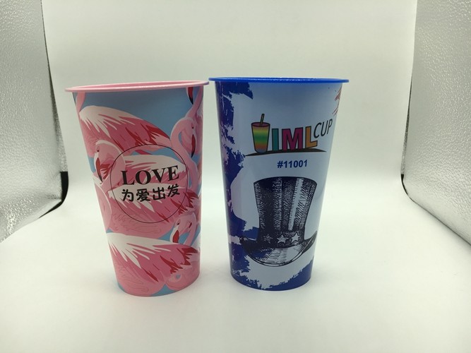 PP Material Promotional 3D Lenticular Plastic Water Cups With Lid