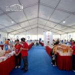 Outdoor Clear Span Book Fair Trade Show Tent Wind Resistance 100 Km/H