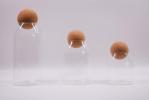 Borosilicate Glass Jar With Cork Ball Stopper Dia30mm To 100mm