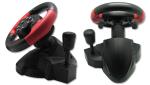 Small USB Vibration PC Game Racing Wheel Pc Steering Wheel And Pedals