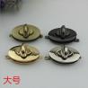 Buy cheap Shiny gold bag hardware fittings fashion zinc alloy twist turn lock for purse from wholesalers