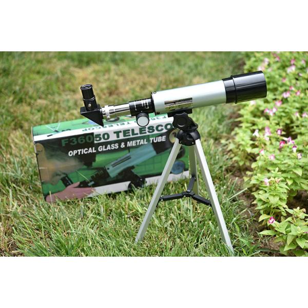 High Power F36050mm Refractor Monocular Telescope for Kids 34cm Tripod High Resolution
