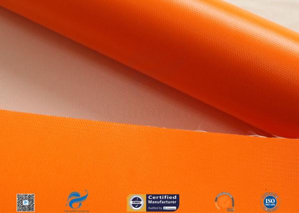 Buy cheap Thermal Insulation Materials 0.45mm One Side Orange Silicone Coated Fiberglass Fabric from wholesalers