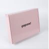 Buy cheap Pink rectangular mailbox express parcel carton Corrugated Paper Box Bronzing process printing from wholesalers