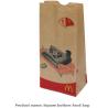 Buy cheap Different Size Of Take Away Fast Food Paper Bag, disposable food bakery customized White kraft paper bag from wholesalers