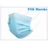 Buy cheap Block Coronavirus 3 Ply Disposable Face Mask Aseptic Melt Blown Cloth Blue Mask from wholesalers