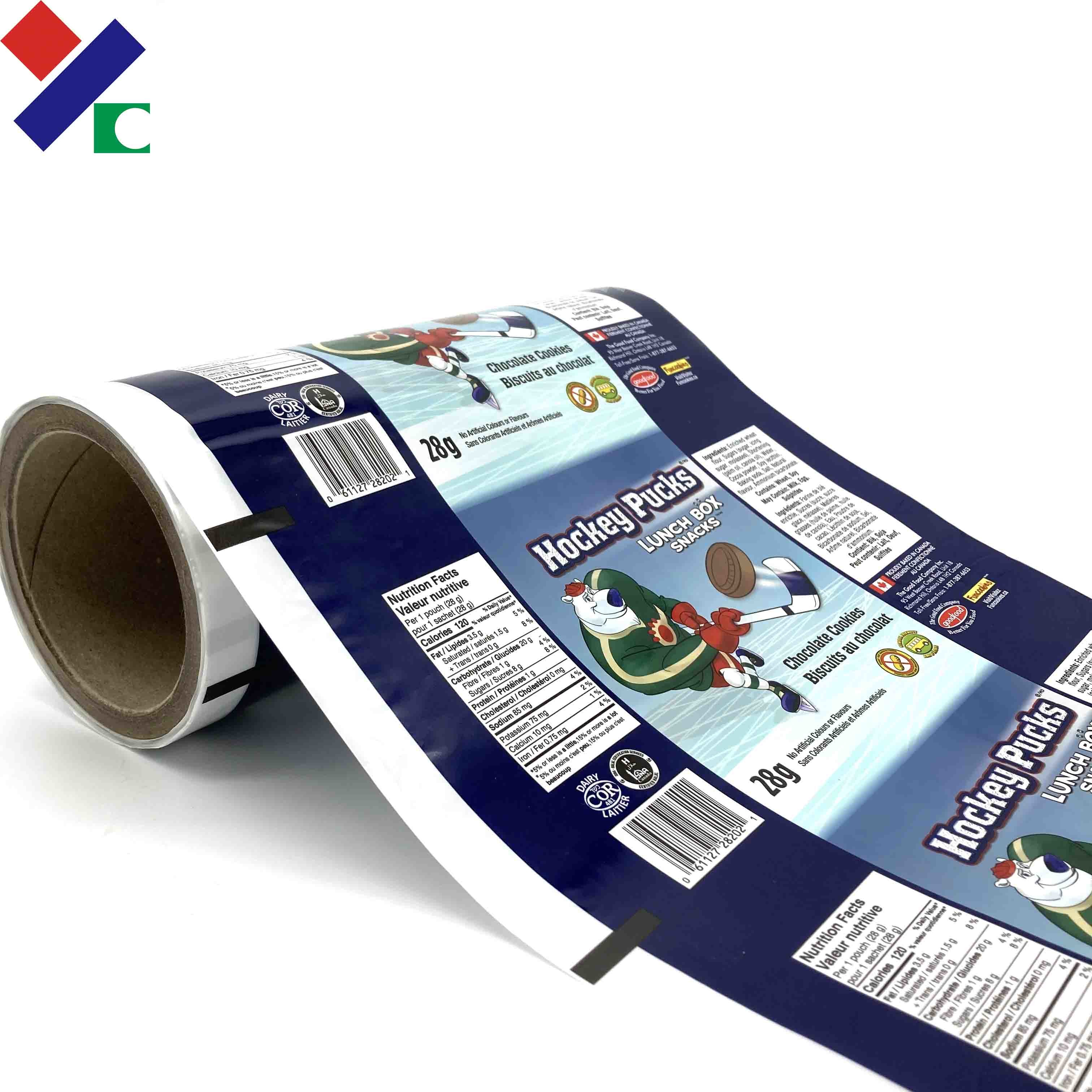 Aluminum Foil Laminated 152mm Printed Packaging Film Roll Flexible Roll Film For Sugar Candy