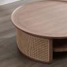 Buy cheap Vintage Solid Wood Rattan Round Coffee Table 80*80*40 For Hotel Hall from wholesalers