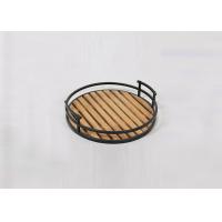 Buy cheap Black Metal Handle 67X5.5X86cm Wood Batten Tray product