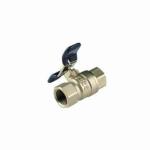 INOB200 Brass Ball Valves DN15 Bore Butterfly Handle Valve 1/2in - 2in Female