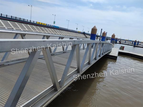 Buy cheap WPC Decking Aluminum Marine Gangway UV Resistant Floating Dock Ramp from wholesalers