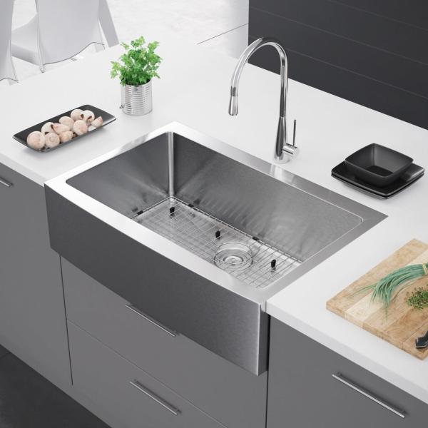 Buy cheap 15MM Corner Radius Apron Stainless Steel Kitchen Sink 30 Inch from wholesalers