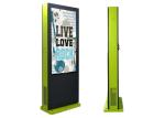 Metal Outdoor Digital Advertising Screens , Outdoor LCD Signs Windows OS 55 Inch