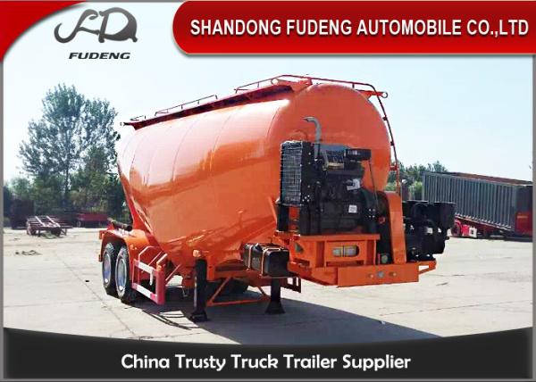 Buy cheap Payload 25 - 35 cbm Steel Cement Tanker Truck Mechanical / Air Suspension double axles from wholesalers