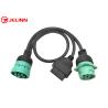 Buy cheap J1939 9 Pin to OBD 2 OBD2 16 Pin Splitter Y Cable 9Pin Spliter Wire Harness for Truck GPS from wholesalers