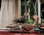 Grand repos lounge chair with ottoman by Antonio Citterio