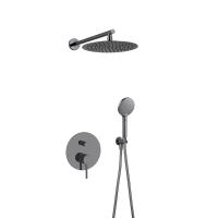 Buy cheap 3 Function In Wall Shower Faucet Gun Metal OEM Concealed In Wall product